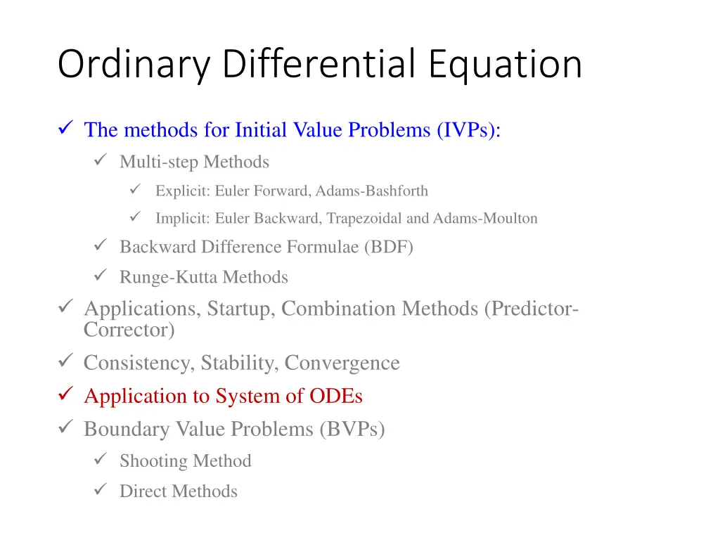 ordinary differential equation