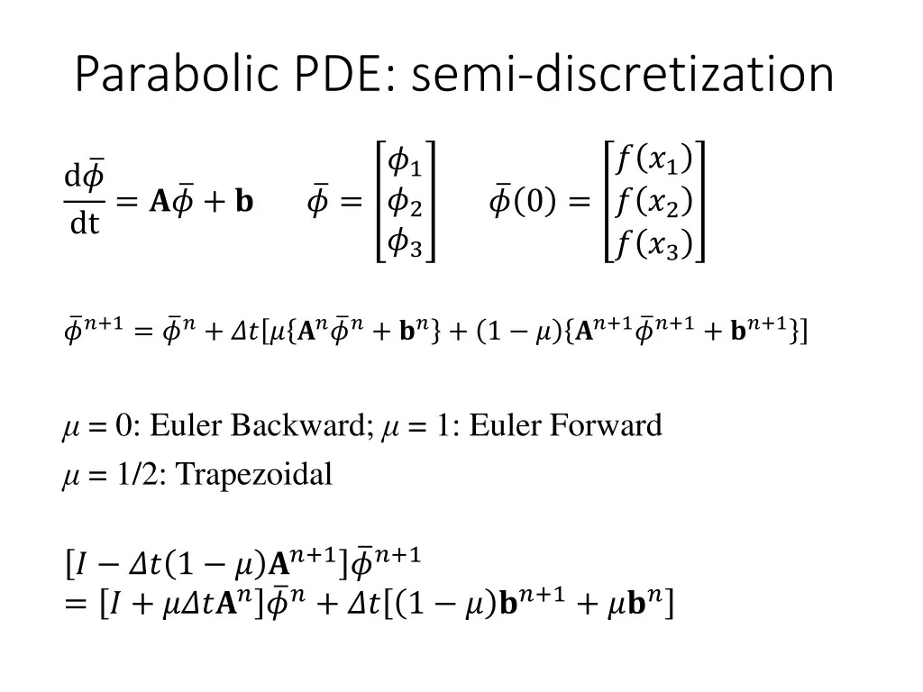 parabolic pde semi discretization 4