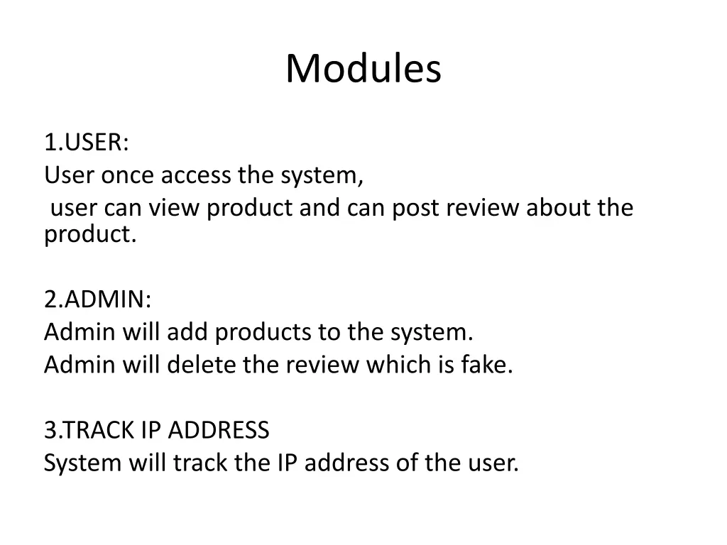 modules