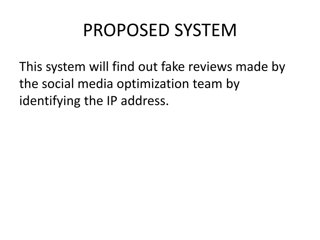 proposed system