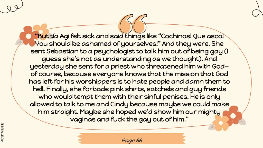 but t a agi felt sick and said things like