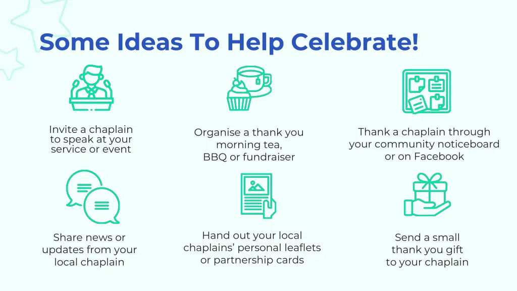 some ideas to help celebrate