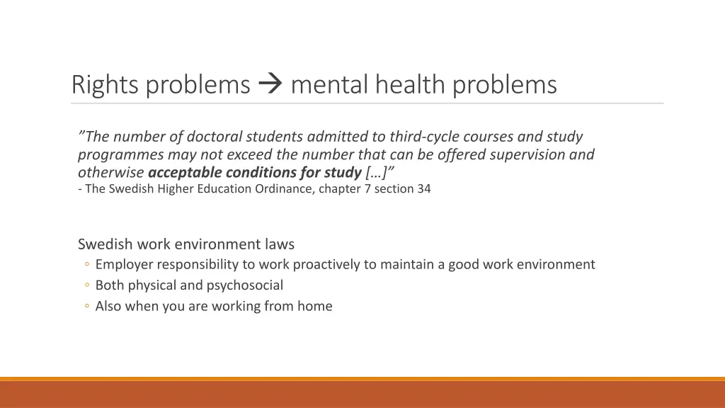 rightsproblems mental healthproblems