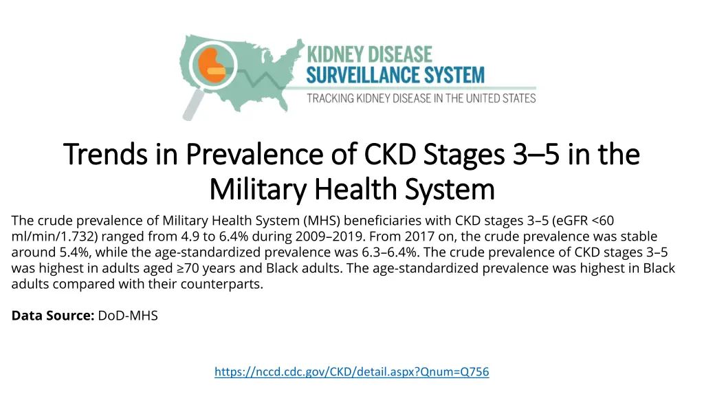trends in prevalence of ckd stages 3 trends