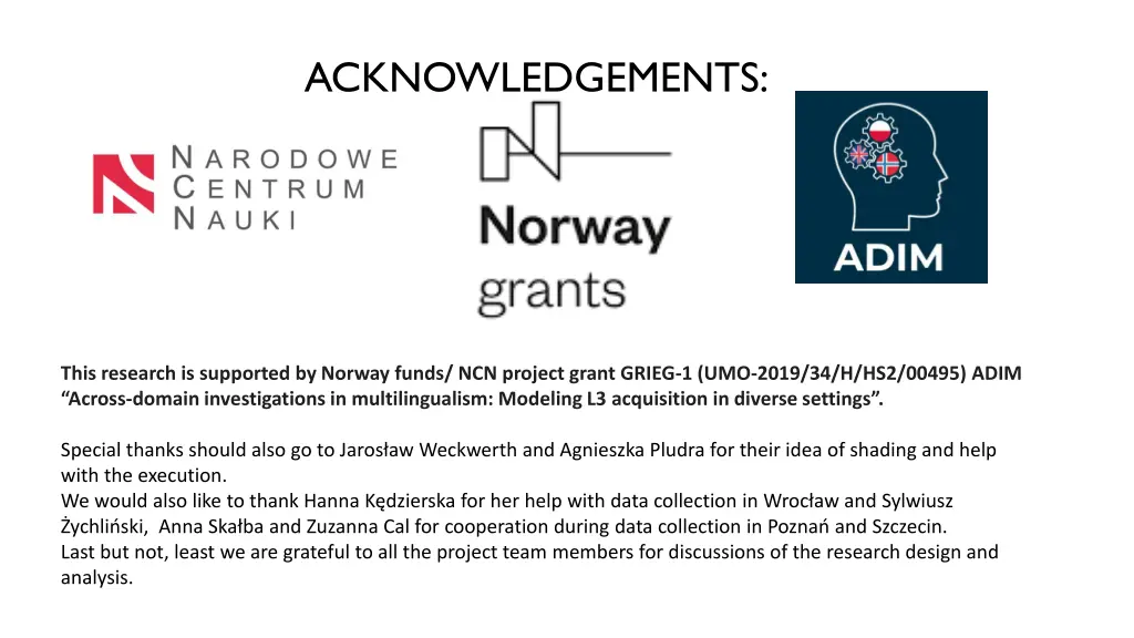 acknowledgements