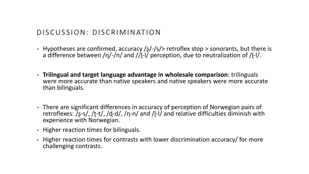 discussion discrimination