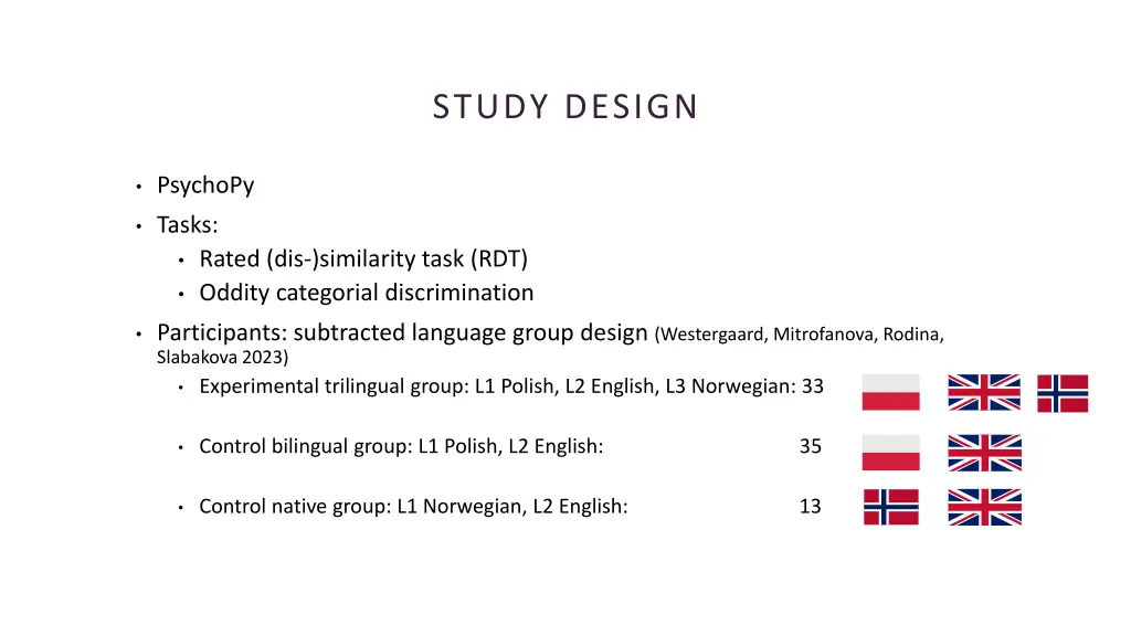 study design