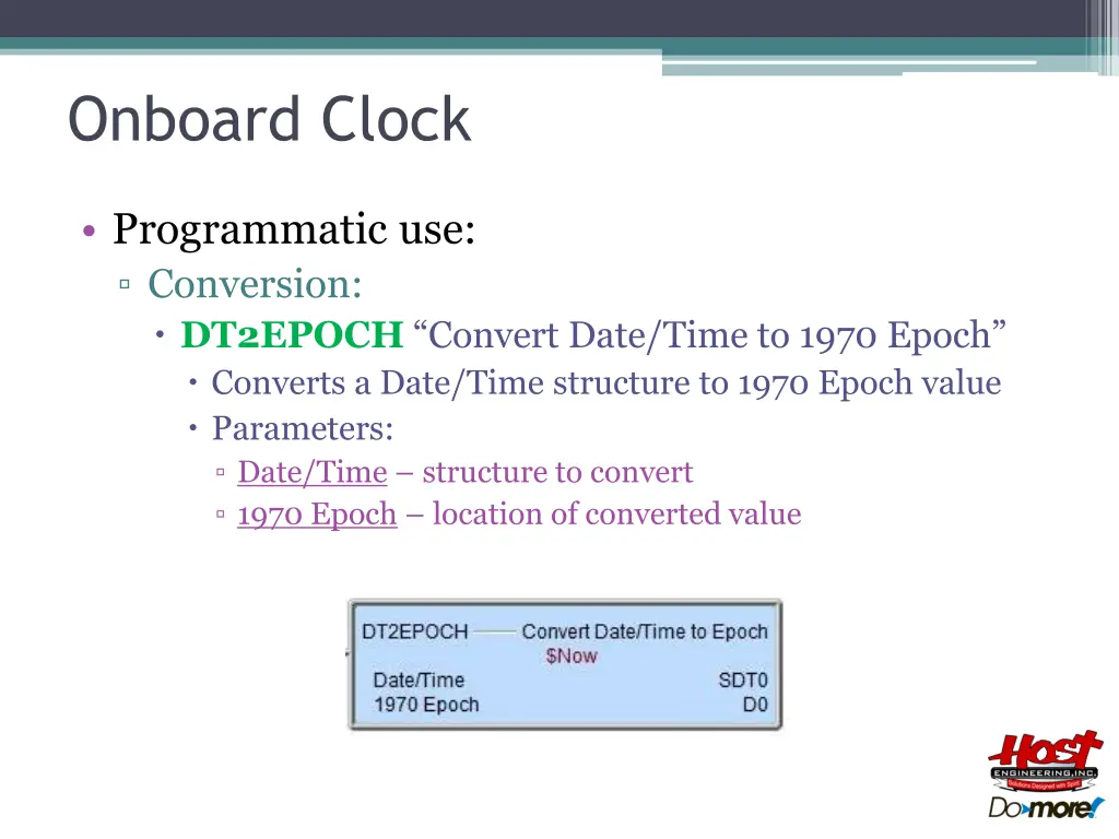 onboard clock 10