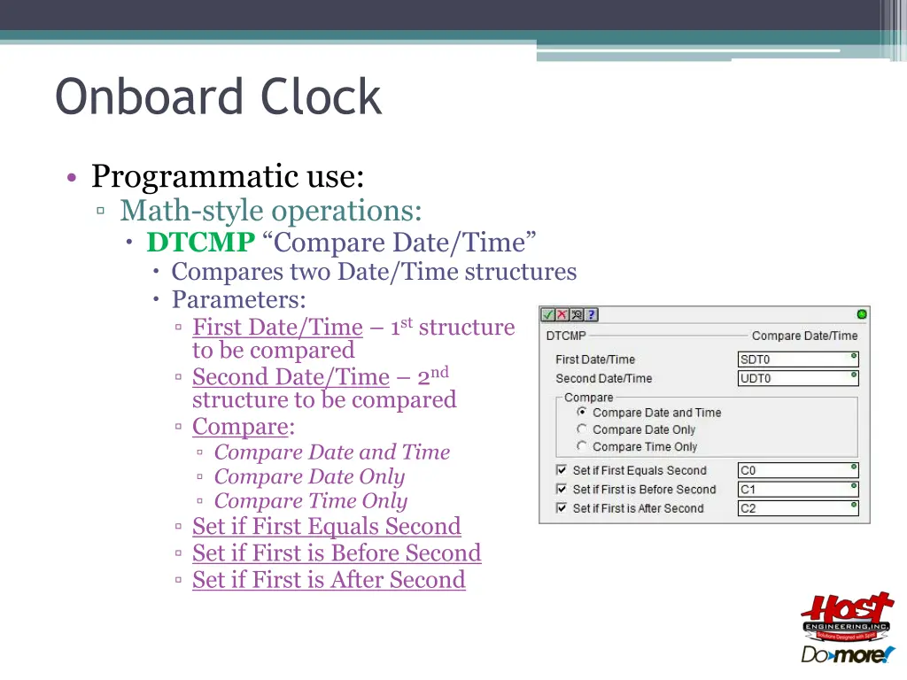 onboard clock 13