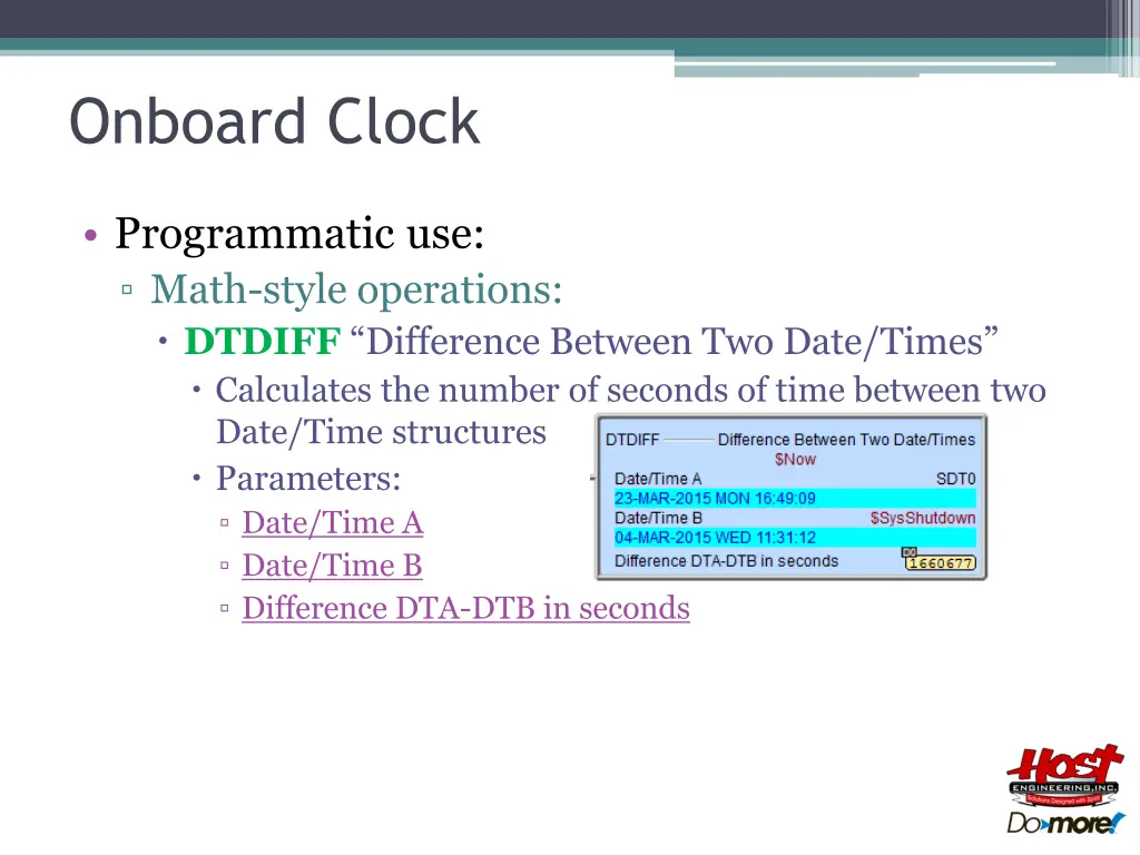 onboard clock 14