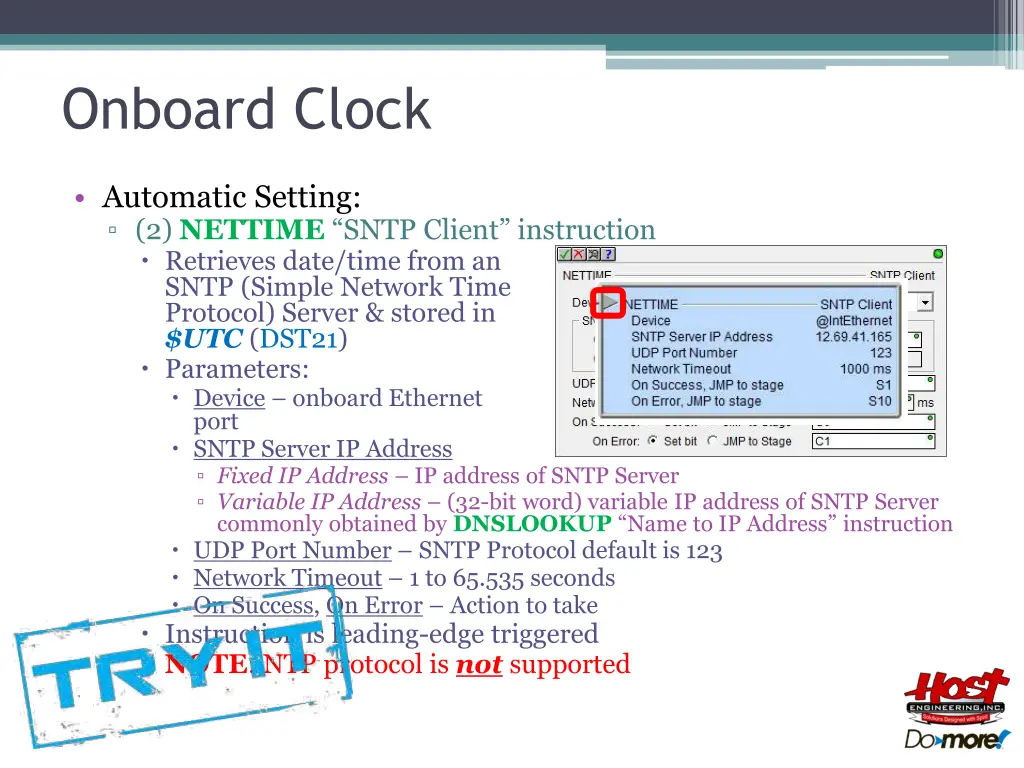 onboard clock 5