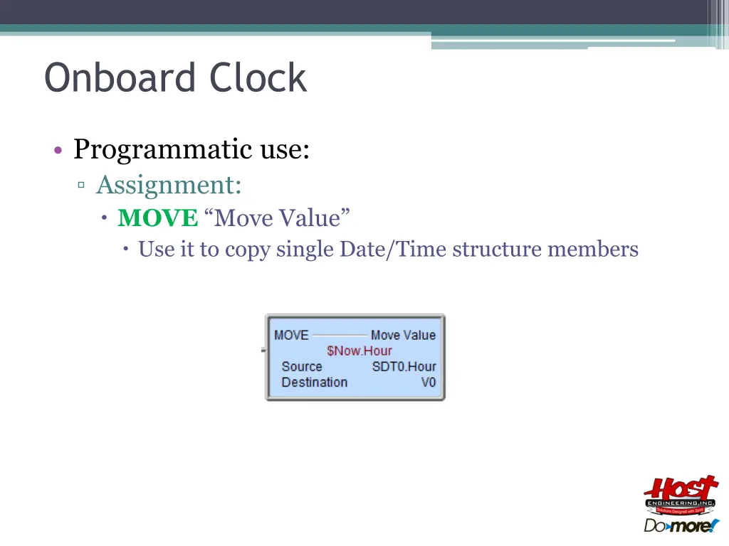 onboard clock 9