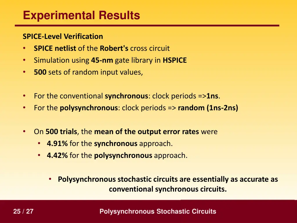 experimental results 6