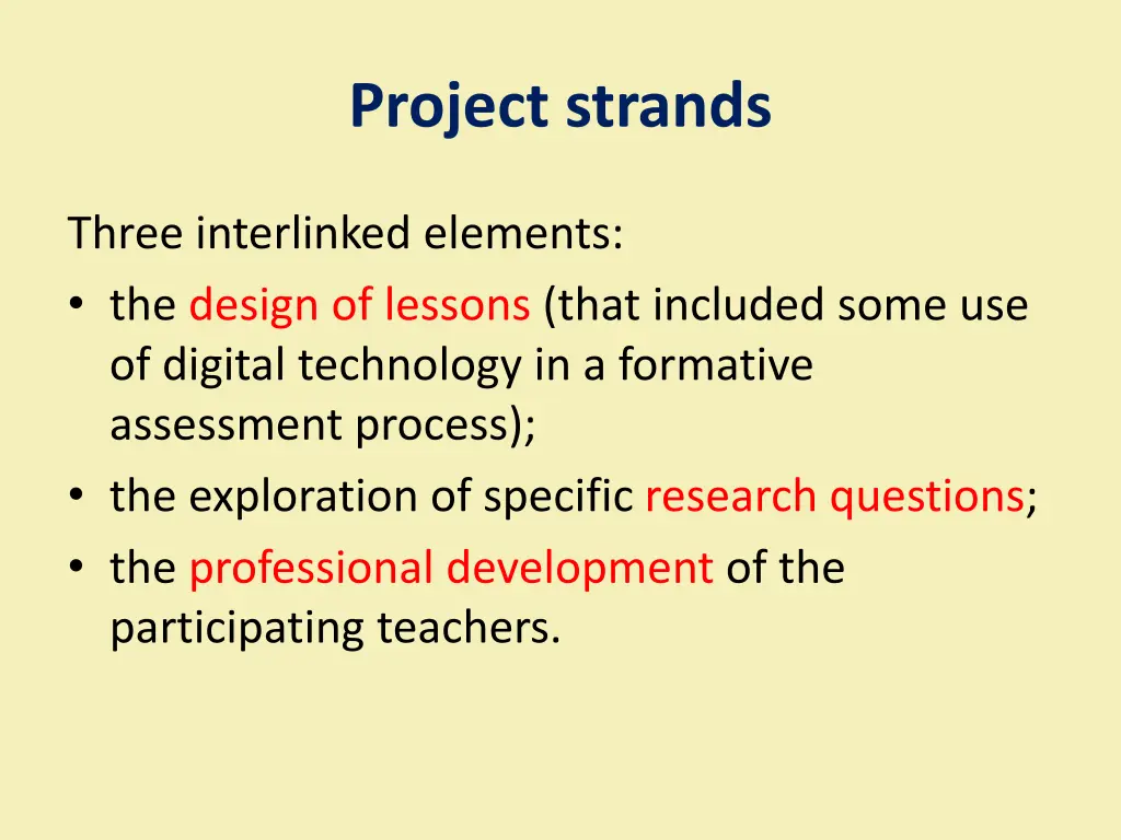project strands