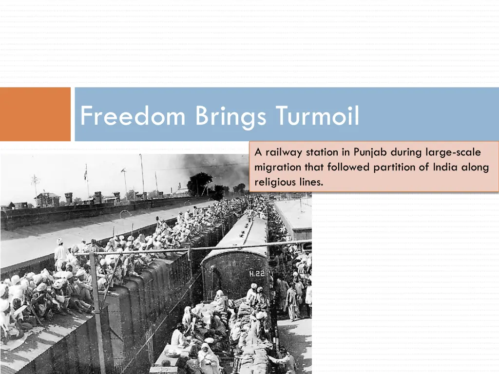 freedom brings turmoil