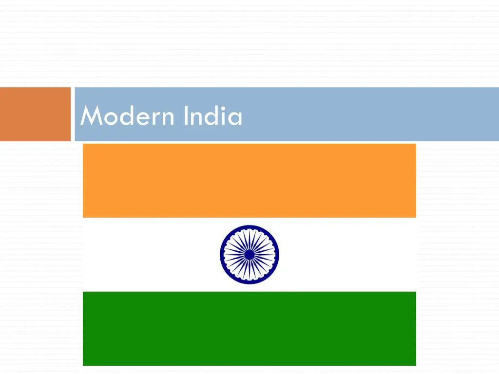 modern india