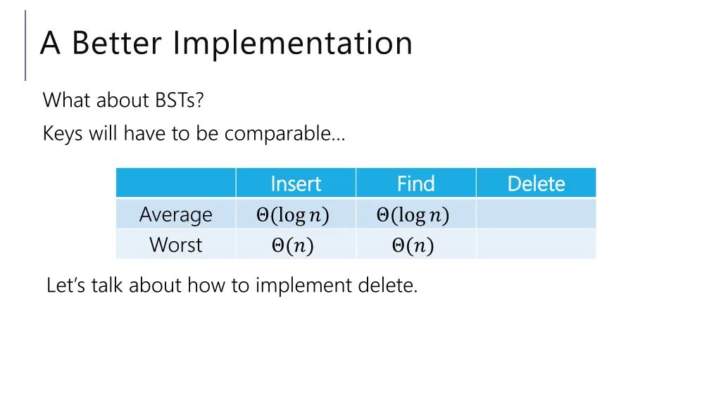 a better implementation 1