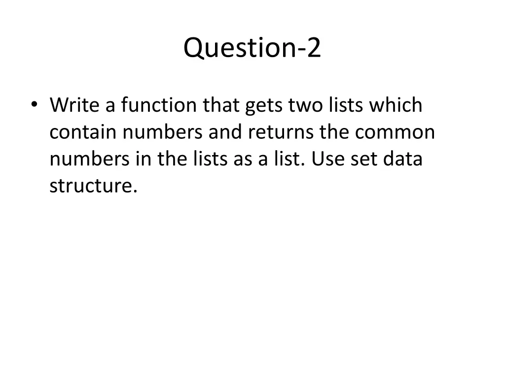 question 2