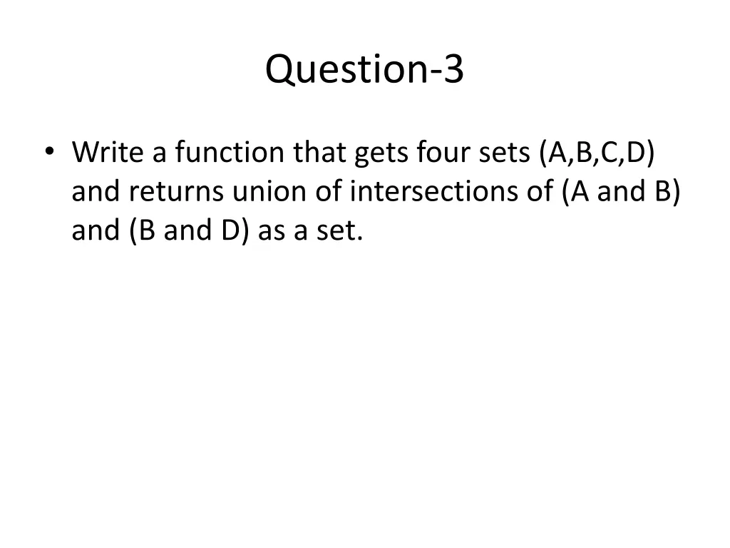 question 3