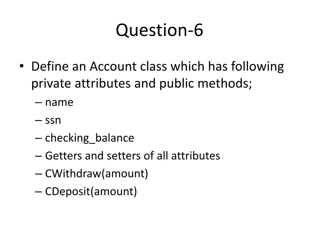 question 6
