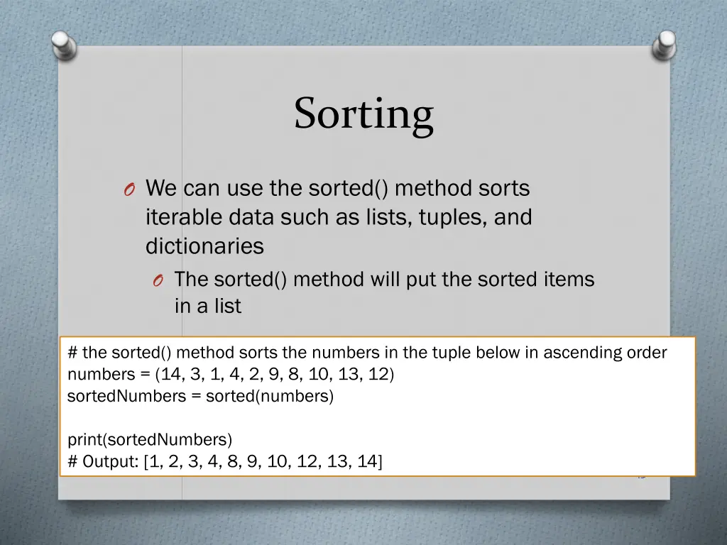 sorting 1