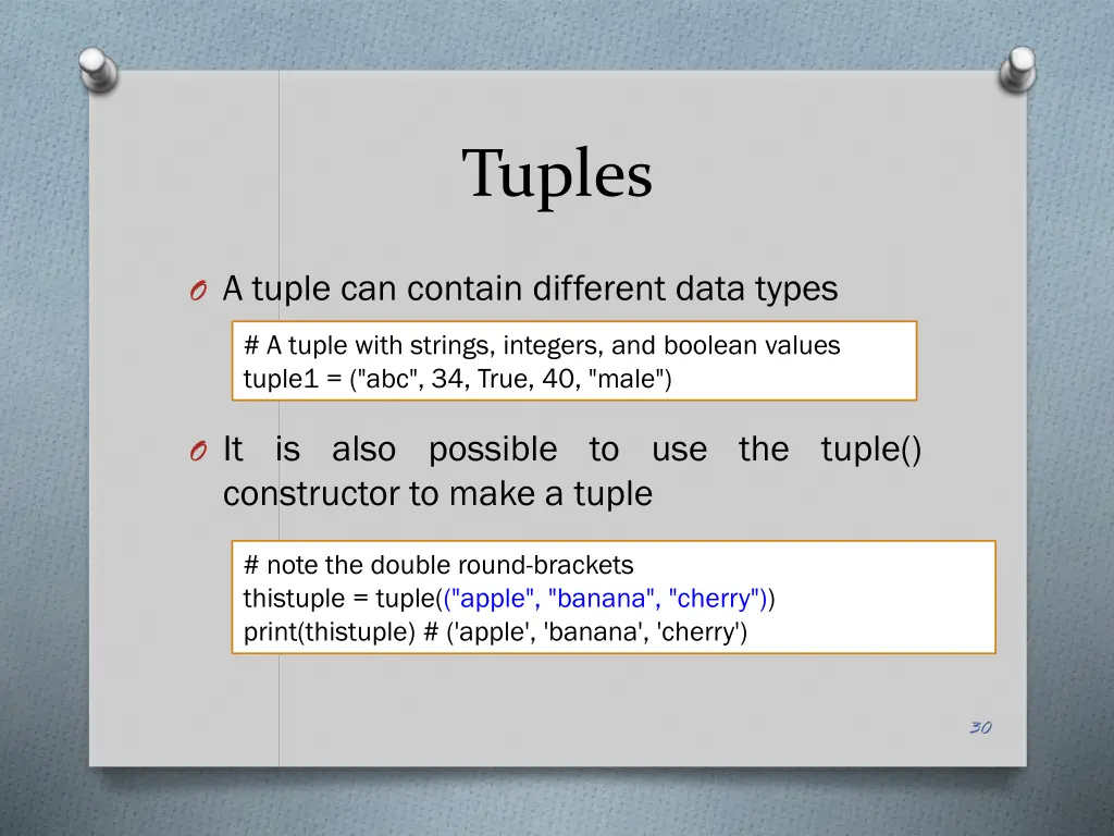 tuples 3