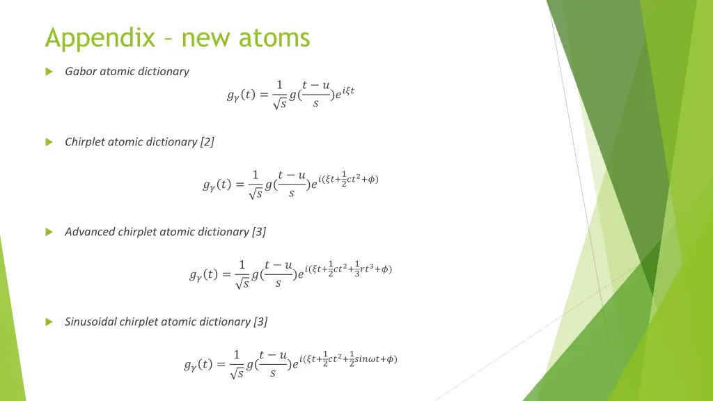 appendix new atoms