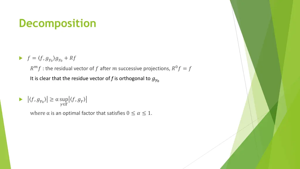 decomposition