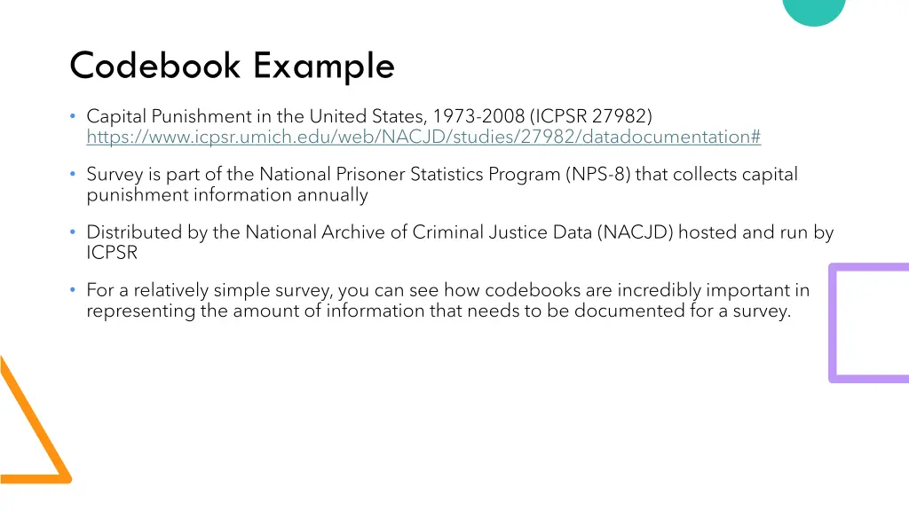 codebook example