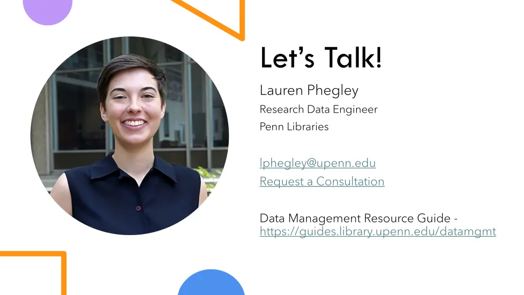 let s talk lauren phegley research data engineer