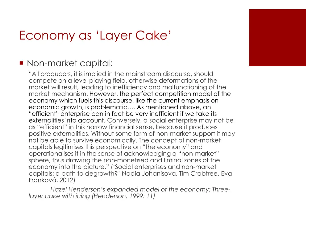 economy as layer cake