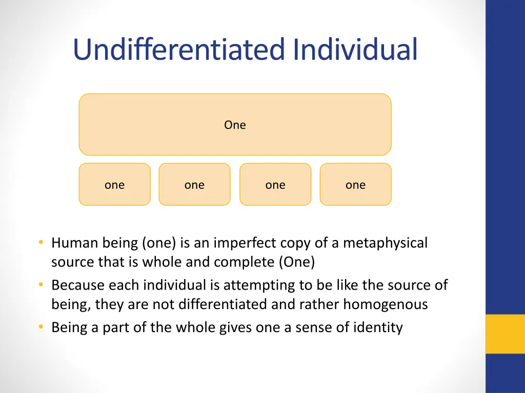 undifferentiated individual