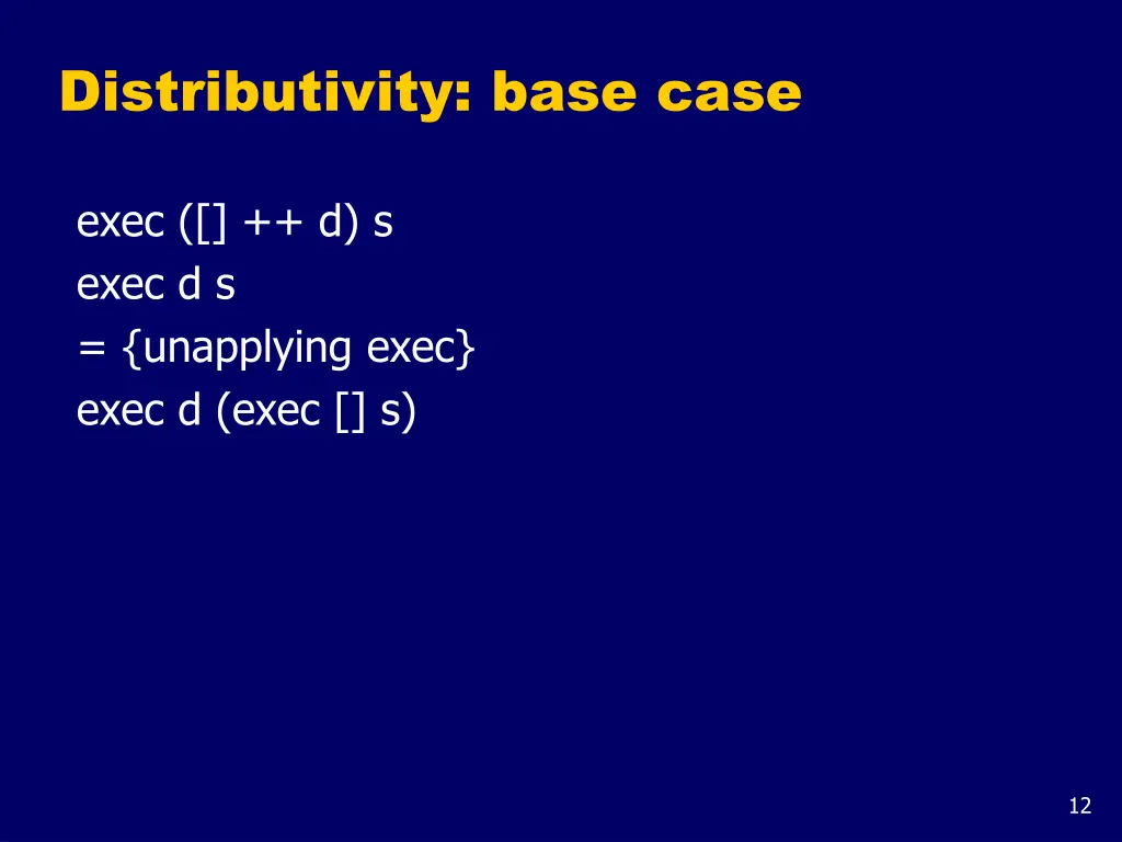 distributivity base case