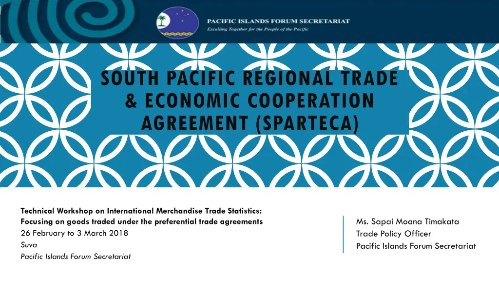 south pacific regional trade economic cooperation