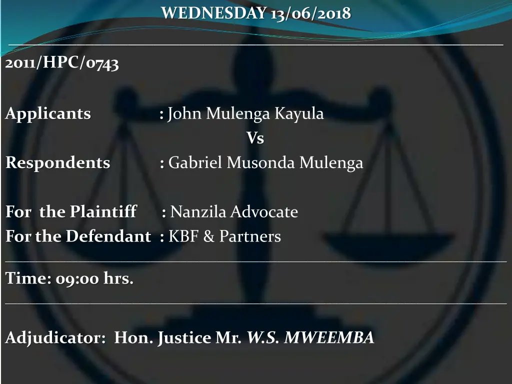 wednesday 13 06 2018 12