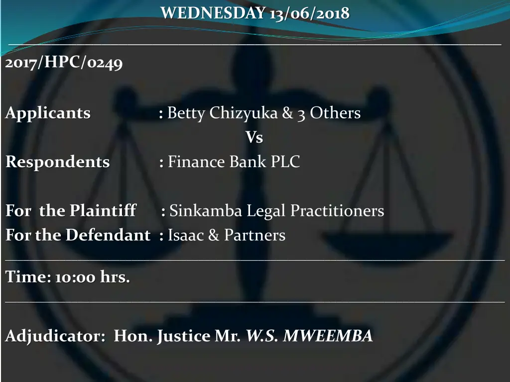 wednesday 13 06 2018 13