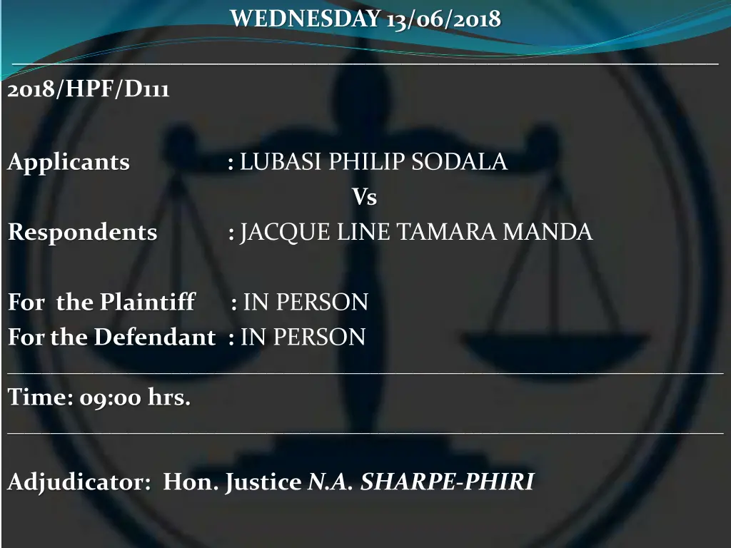 wednesday 13 06 2018 17