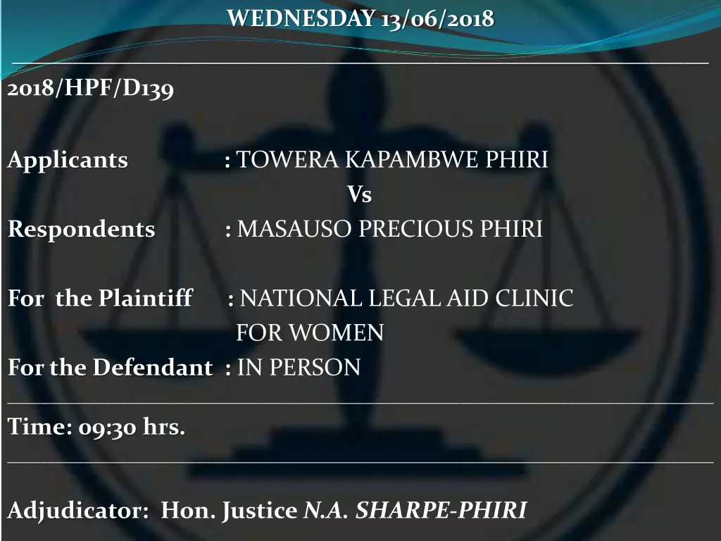 wednesday 13 06 2018 18