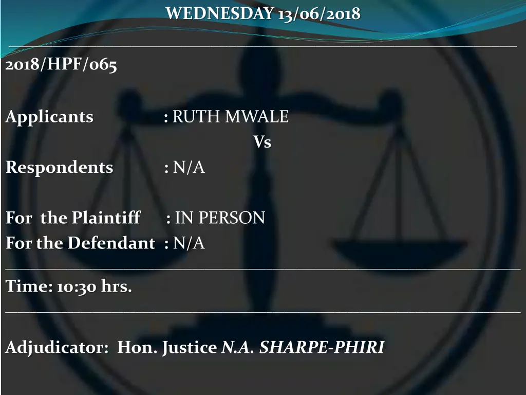 wednesday 13 06 2018 19