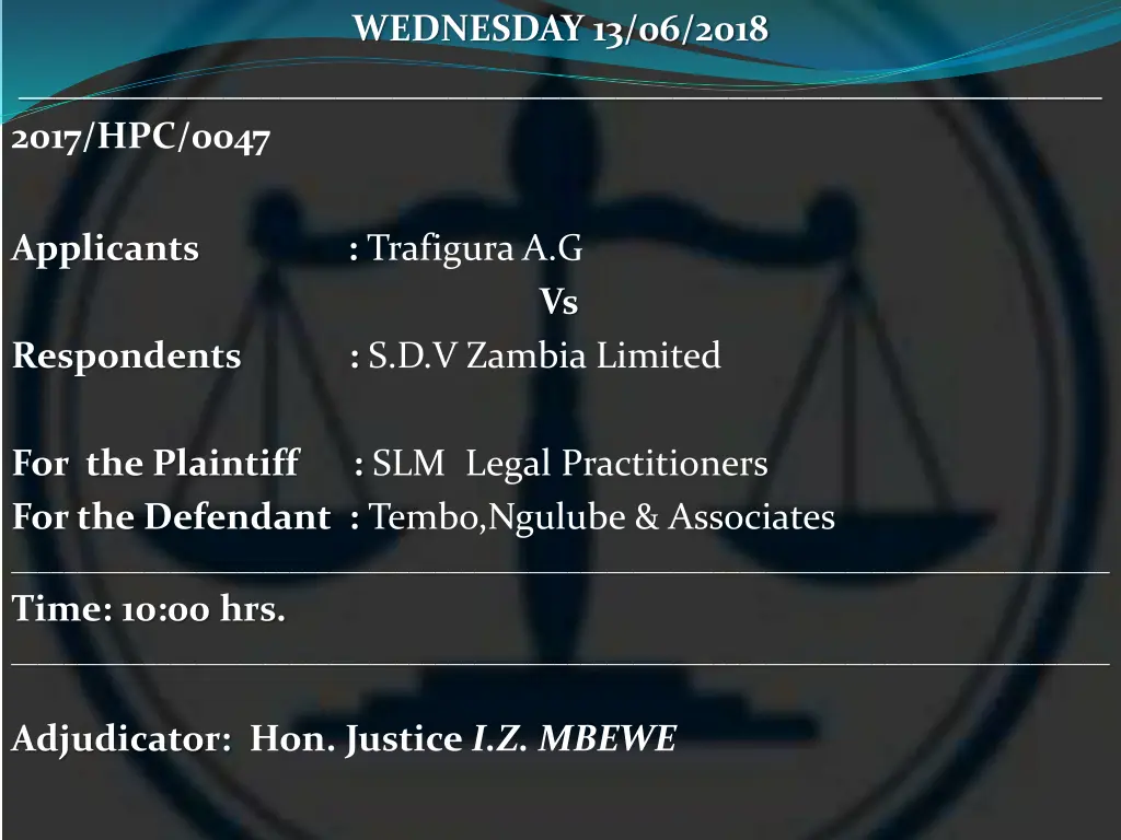 wednesday 13 06 2018 2