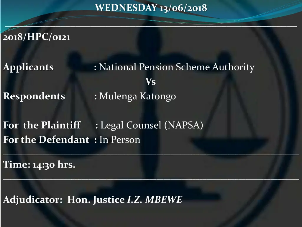 wednesday 13 06 2018 6