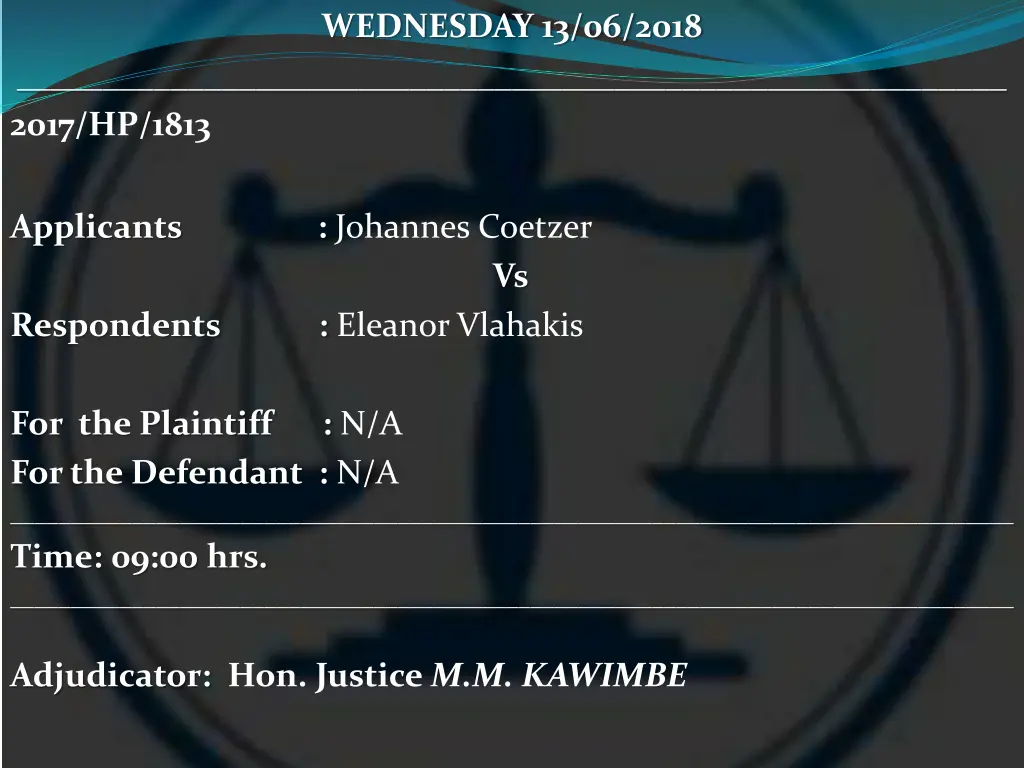 wednesday 13 06 2018 9