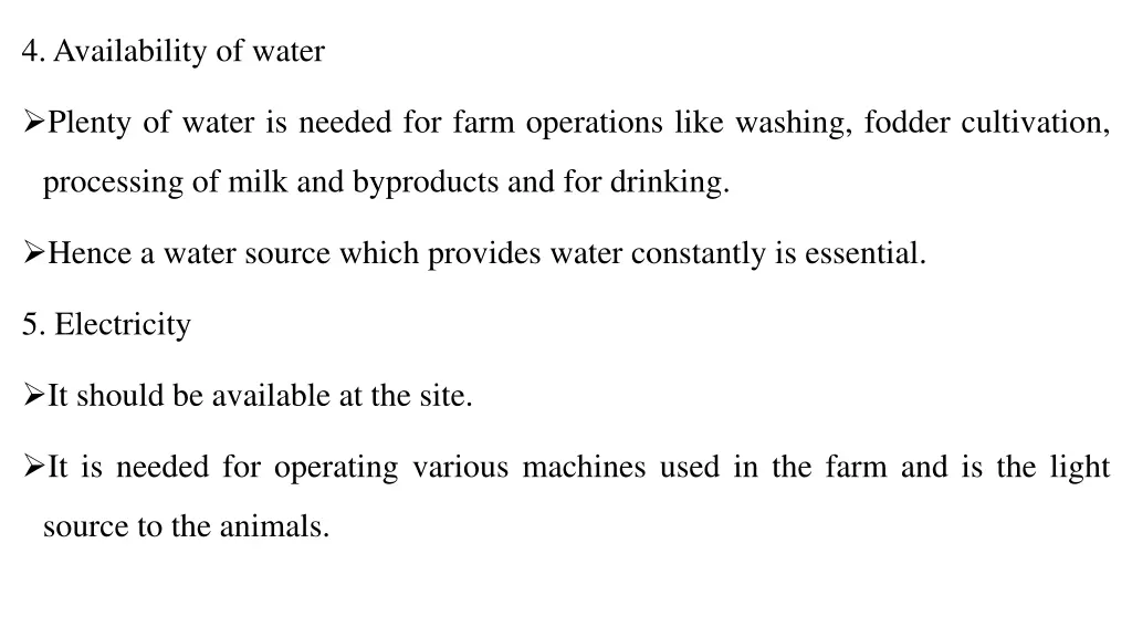 4 availability of water