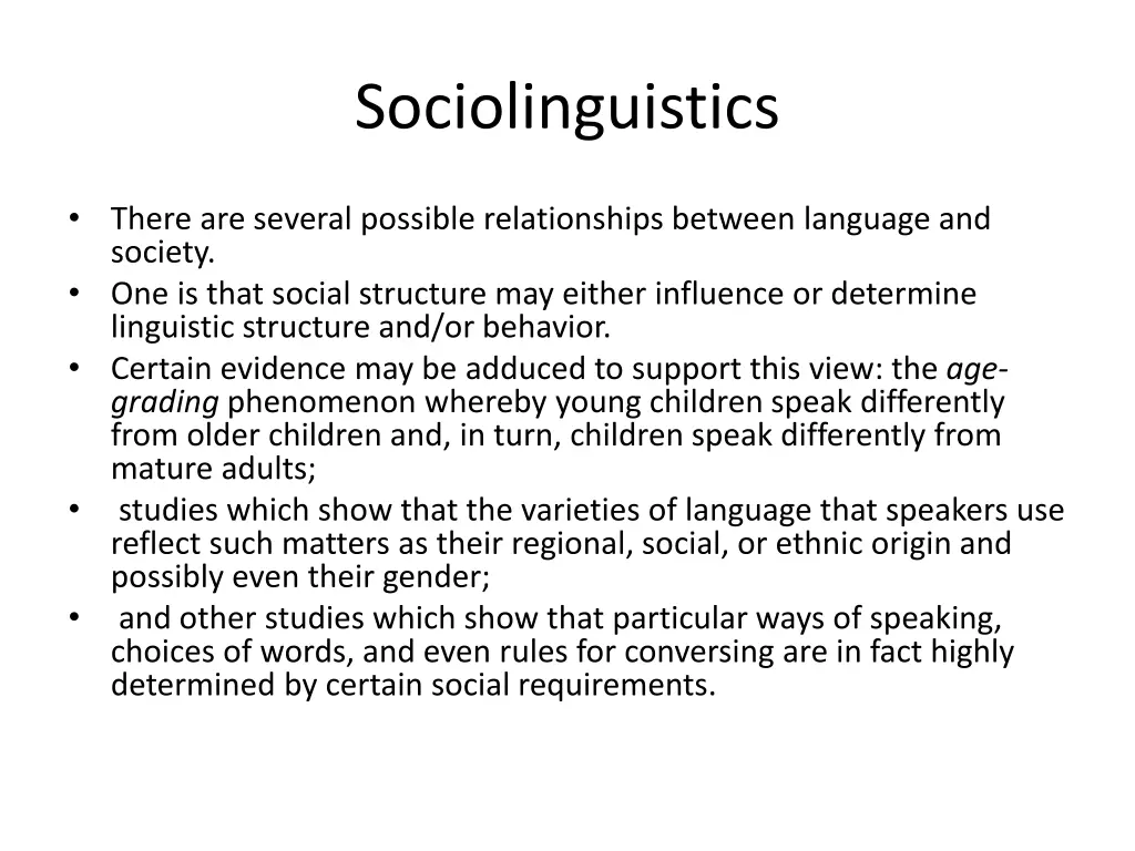 sociolinguistics 1
