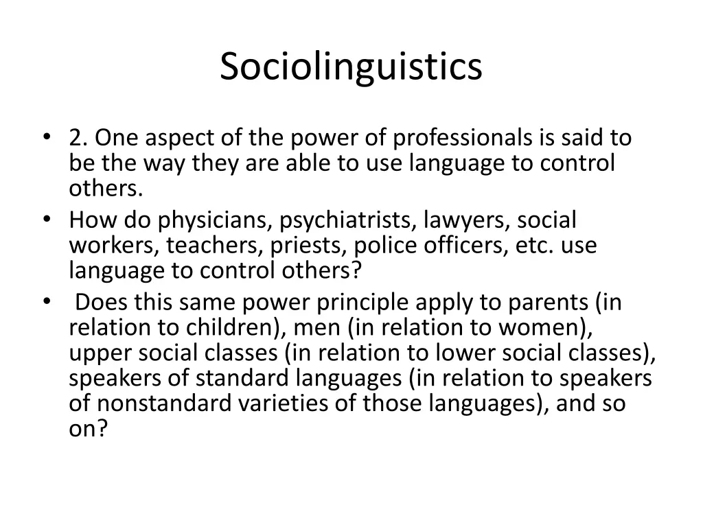 sociolinguistics 16