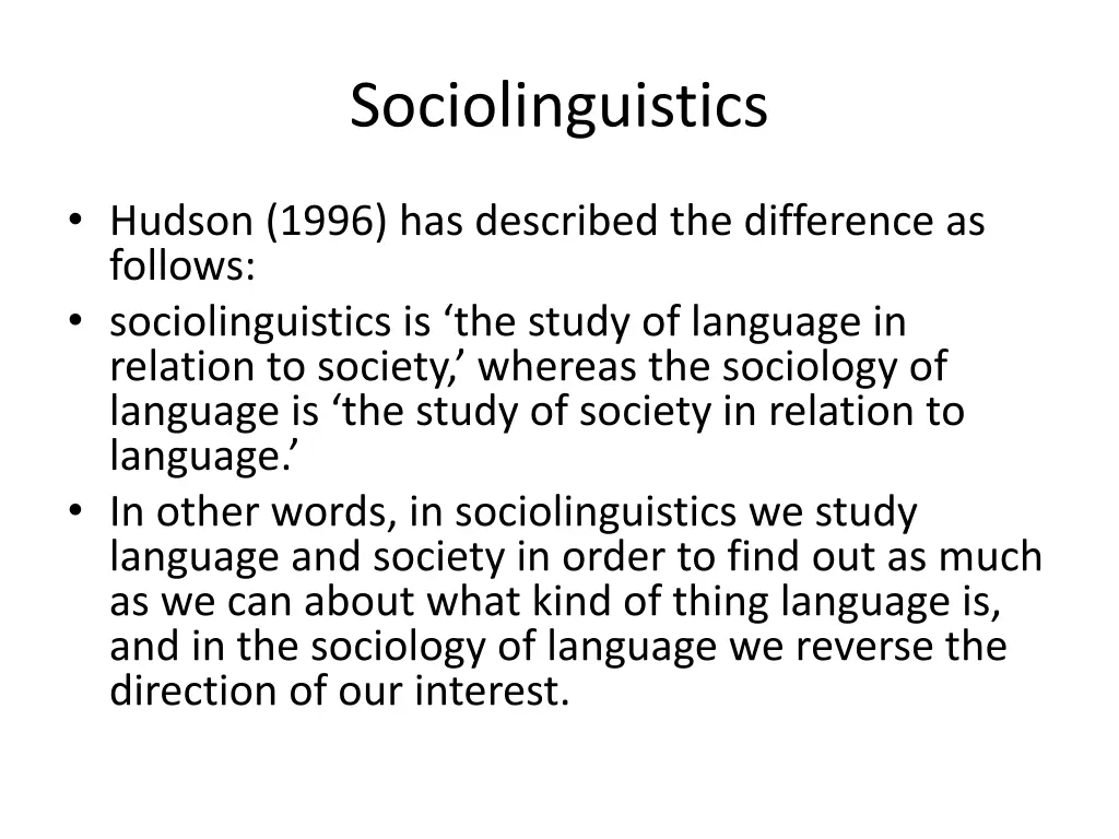 sociolinguistics 17