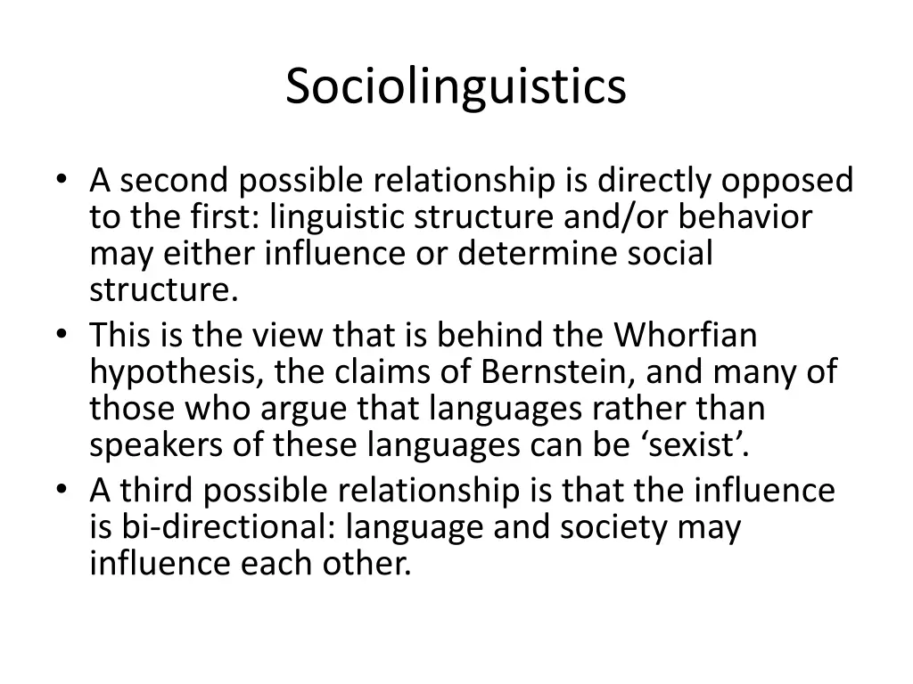 sociolinguistics 2