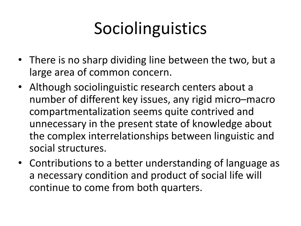 sociolinguistics 20