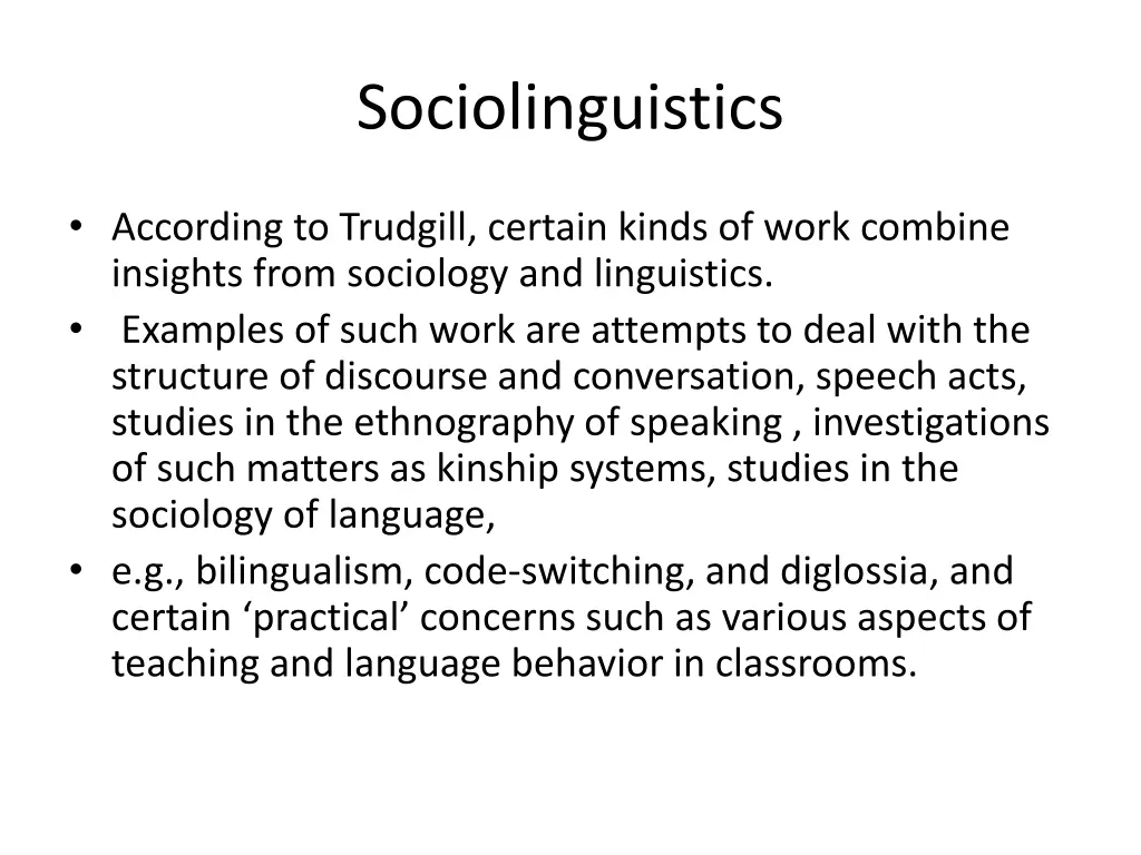 sociolinguistics 23