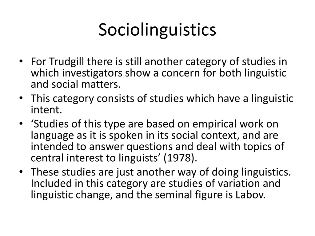 sociolinguistics 25